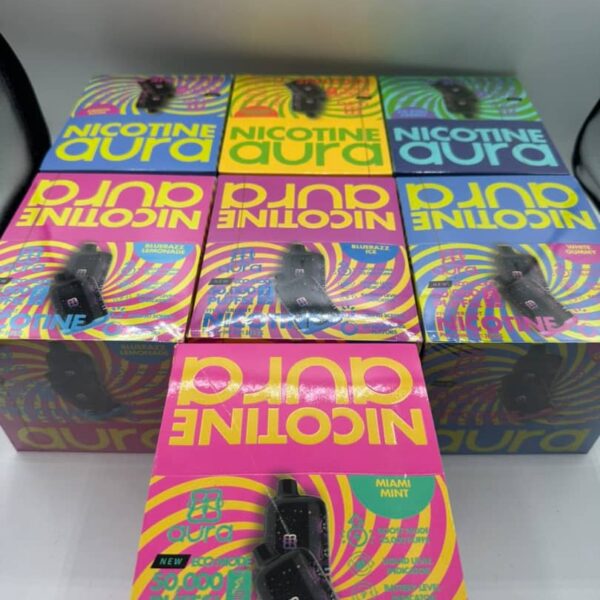 hitz aura nicotine 50000 puff
