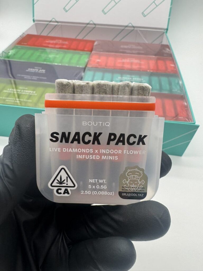 boutiq snack pack infused minis prerolls