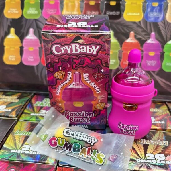 cry baby 2g disposable baby bottle gumballs