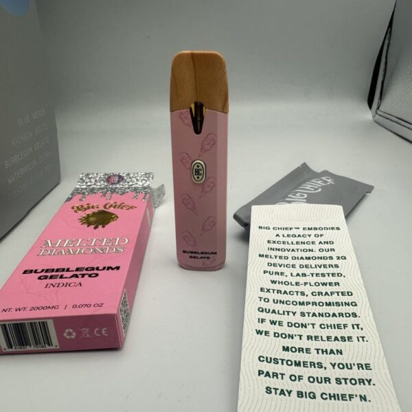 big chief melted diamonds 2g disposable on the go