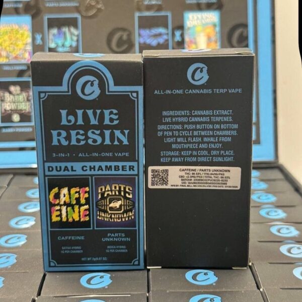 cookies dual chamber 2g disposable live resin 3 in one