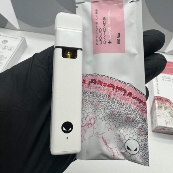 fifty one labs liquid diamonds +live resin 2g disposable