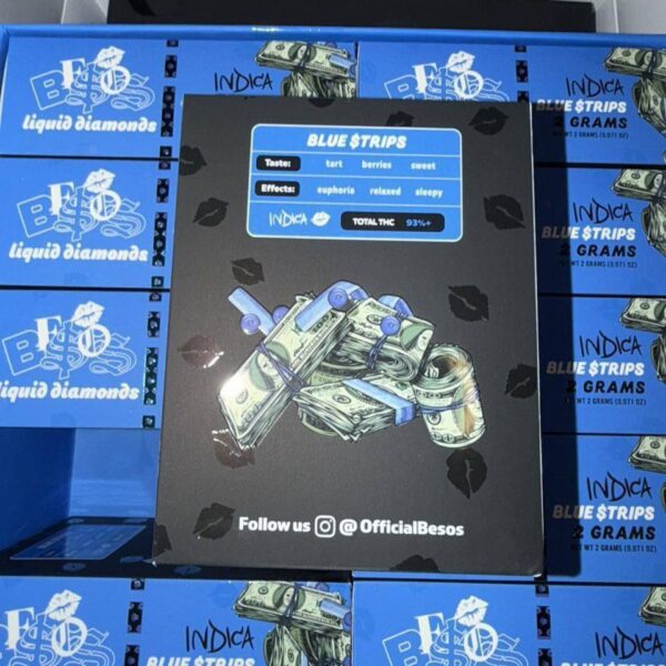 besos 2g disposable blue strips