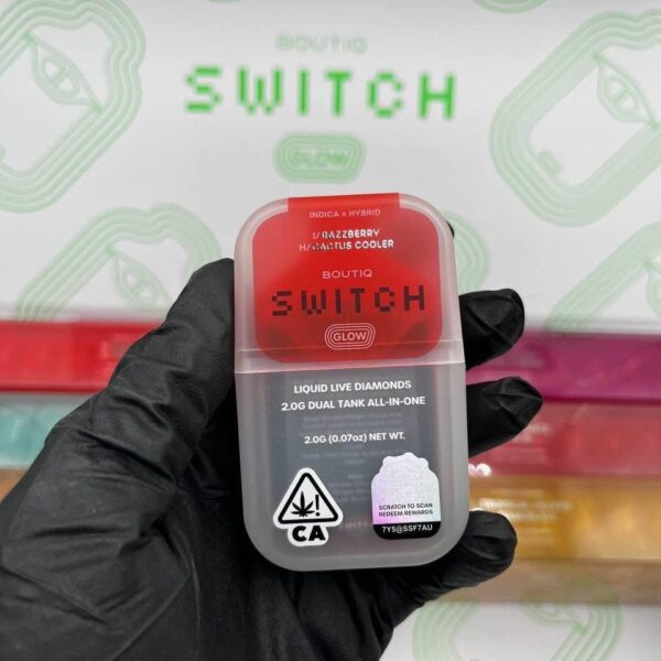 boutiq switch glow 2g disposable dual tank