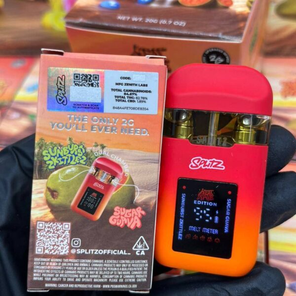 splitz 2g disposable dual chamber heat wave edition