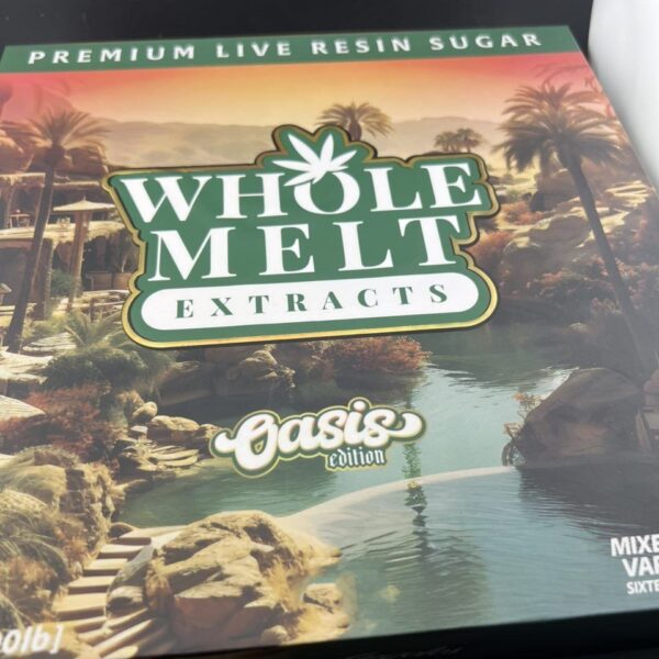 whole melt extracts premium live resin sugar oasis edition