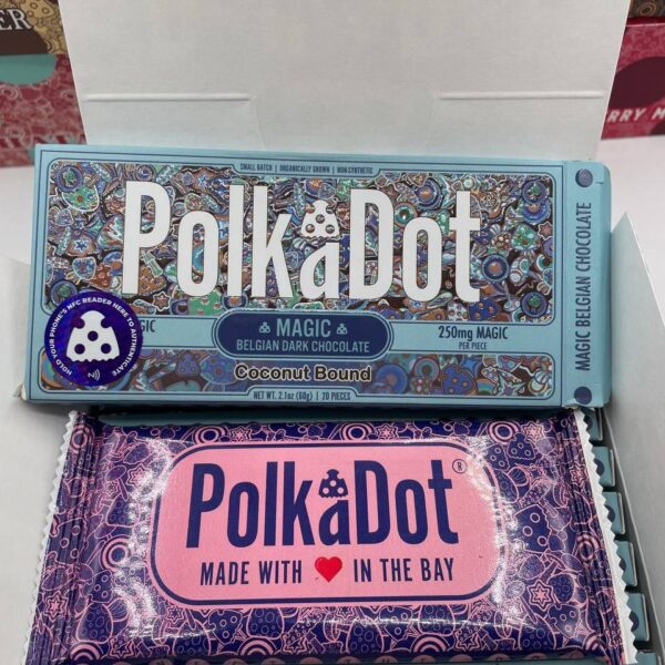 polkadot magic belgian dark chocolate 250mg
