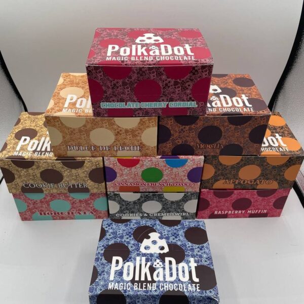 polkadot magic belgian dark chocolate 250mg