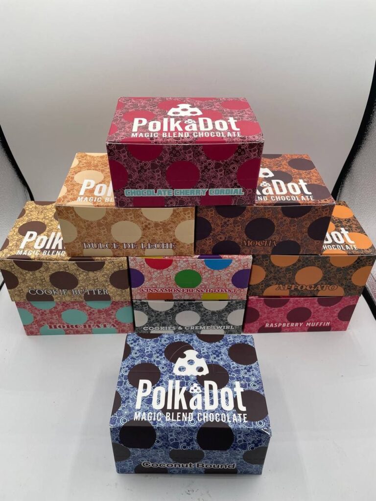 polkadot magic belgian dark chocolate 250mg