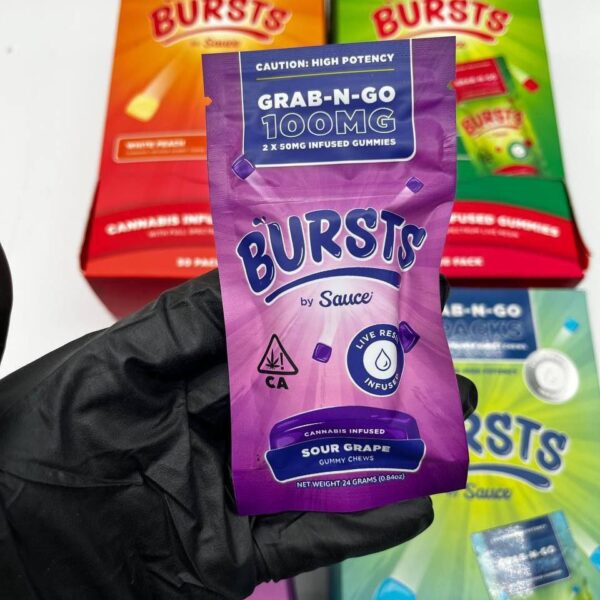 burst 100mg infused gummies