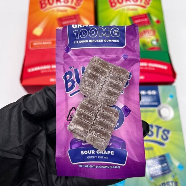 burst 100mg infused gummies