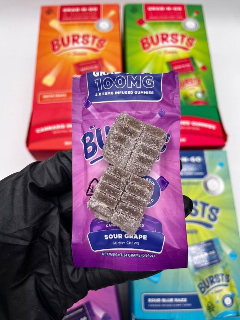burst 100mg infused gummies
