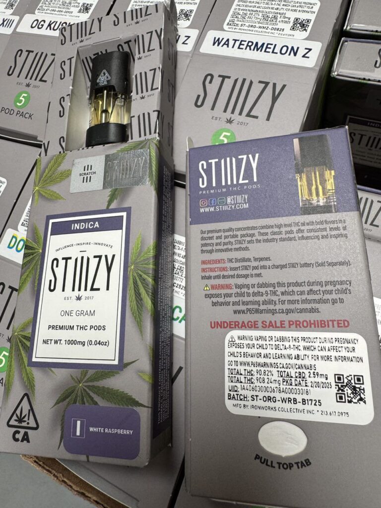 stiiizy 1g premium thc pods