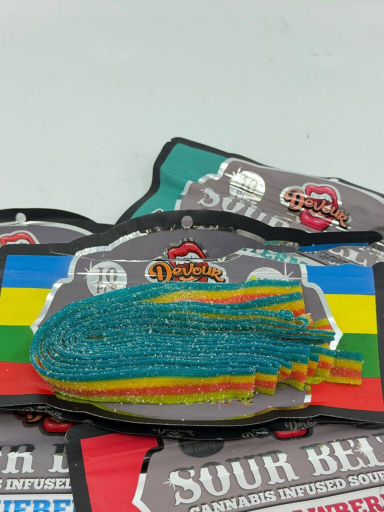 devour sour belts 300mg cannabis infused