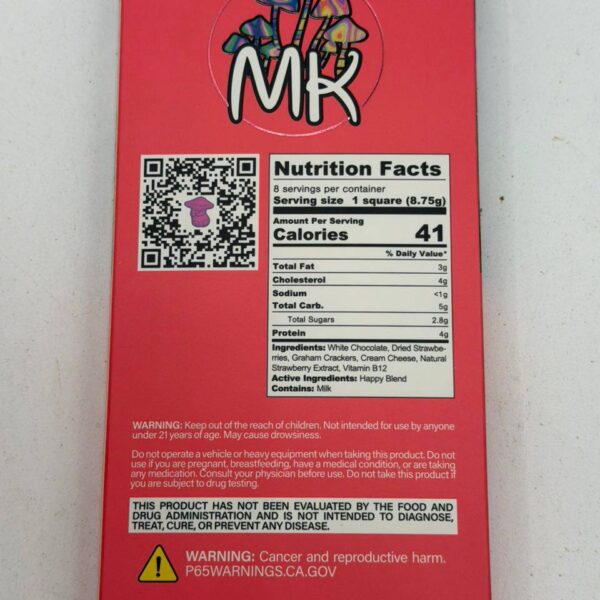 MK white chocolate bar 4000mg