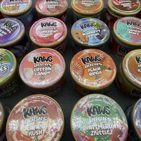 kaws rocks exotic moonrocks candy edition