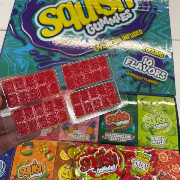 squish gummies live resin infused 1000mg