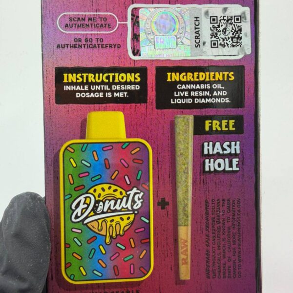 fryd extracts donuts 2g disposable + hashhole