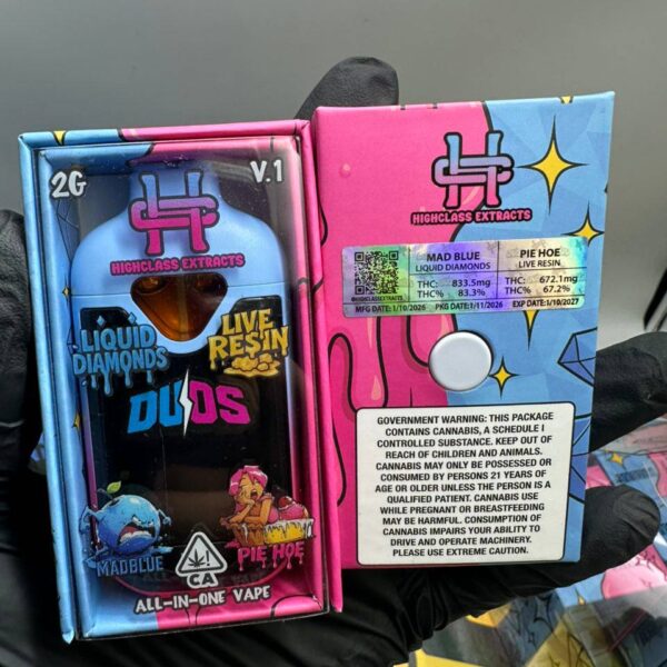 highclass extracts duos 2g disposable